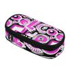 Pencil Pouch 300D Polyester Organized Storage Smooth Zipper with Mesh Pocket Removable Divider and Pen Slots for Students