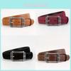 Genuine Leather Womens Belt With Punk Design And Metal Pin Closure For Fashion Daily