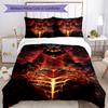 3pcs World of Warcraft Characters2 Pattern Bedding Set Duvet Cover Set Includes Duvet Cover &pillowcases, Perfect All Season Bedroom Decoration & Gift