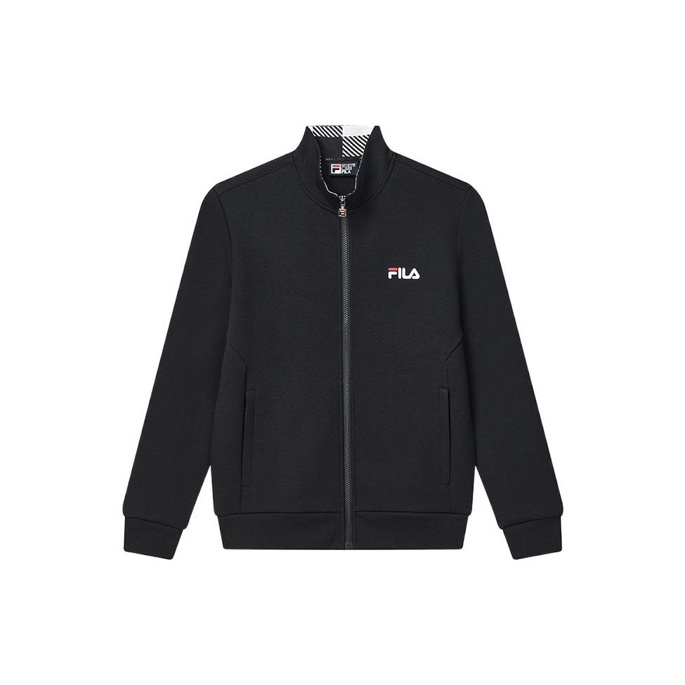 FILA Casual Logo Print Zip Jacket Men jackets Legendary-Blue F51M248532FNV