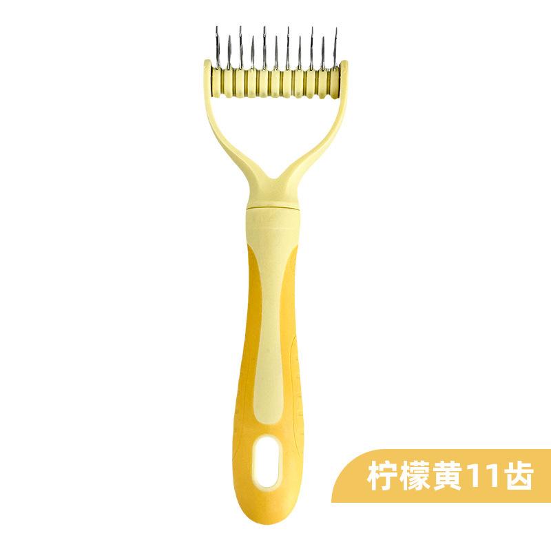 

Pet Open Knot Comb Hair Removal Comb Stainless Steel Dog Hair Brush Cat Hair Remover Double Sided Open Knot Comb Pet Supplies Default item