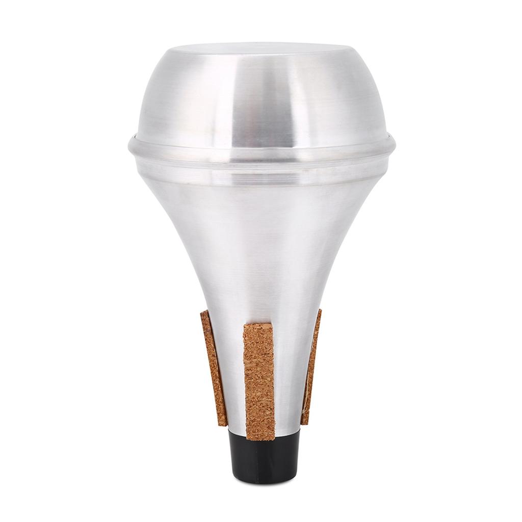 Aluminum Alloy & Cork Strips Practice Trumpet Mute Brasses Musical Instrument Part Accessory