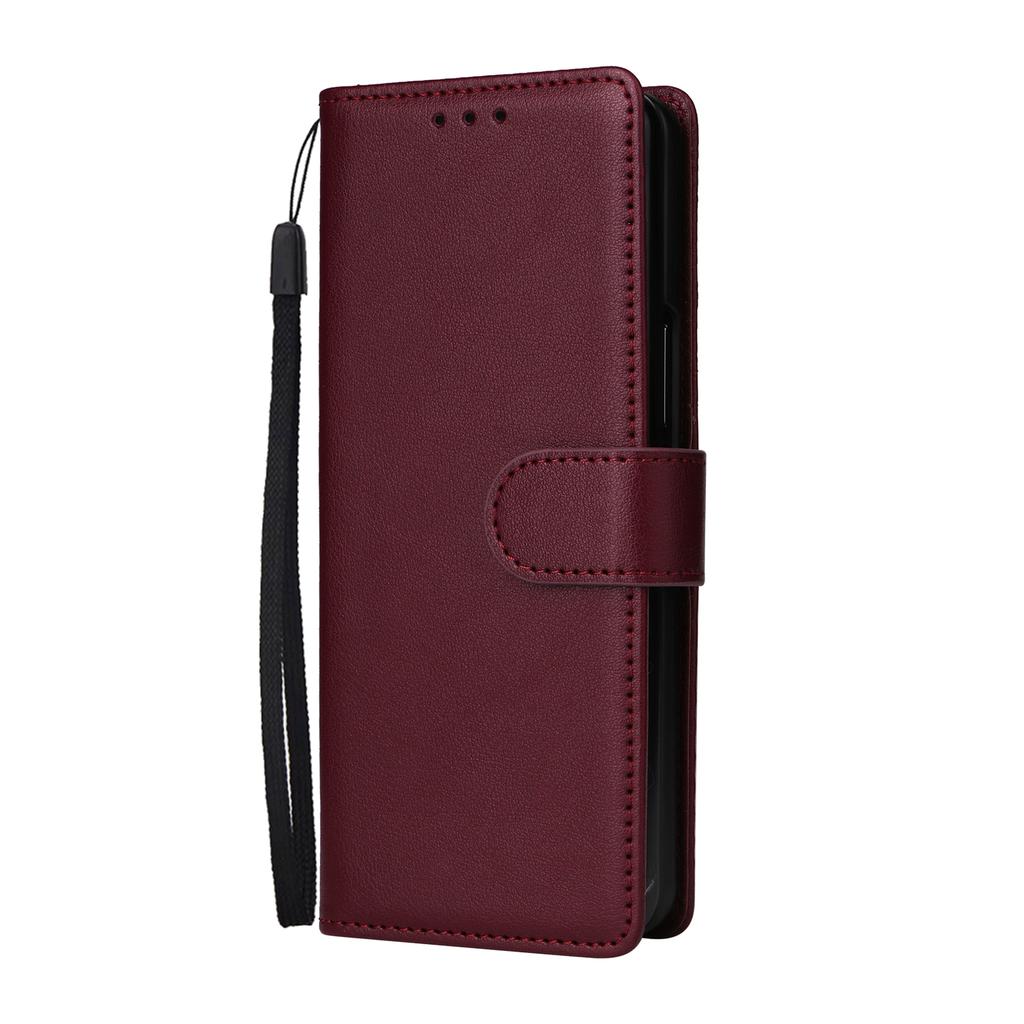For Samsung Galaxy Z Fold4 5G Case PU Leather Phone Cover with 3 Card Slots