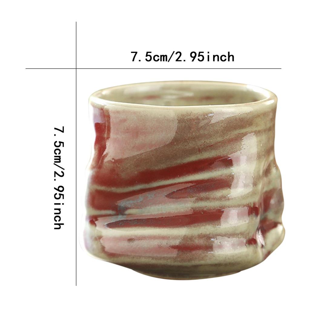 Kubek do herbaty Przenośny Yerba Mate Wszechstronny Prezent Kawiarnie Kubek na popołudniową herbatę Restauracje 200ml Ozdoba Vintage Kubek do kawy Ceramiczny kubek do herbaty