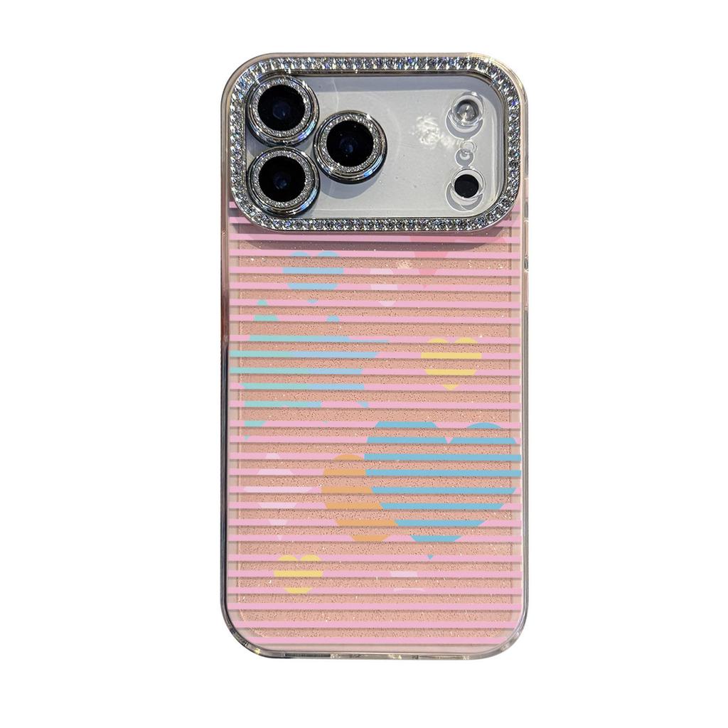 2-in-1 Lens Film Love Heart Star Case for iPhone 17 Pro Max/16 Pro/11