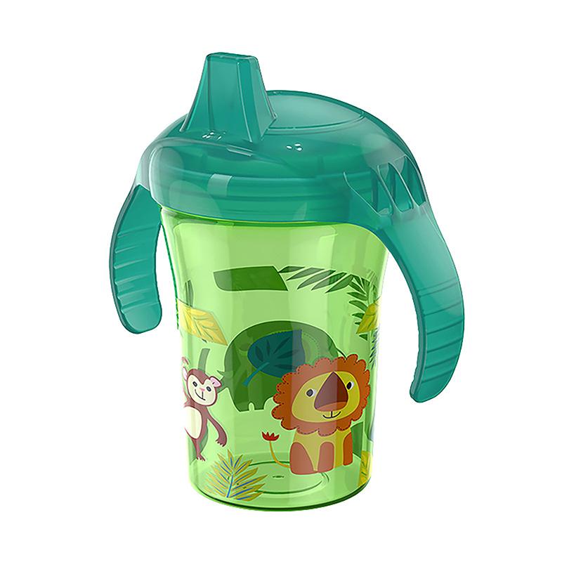 Child Water Bottle Cartoon Printed Baby Duckbill Cup Anti-Choked Kids Learning Drinking Water Leakproof Cup With Spout 260Ml