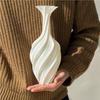 3D Printed Vase Modern Style Vase Flower Vase With Swirl Pattern Aesthetic Floral Display Vase For Living Room Desktop Decor