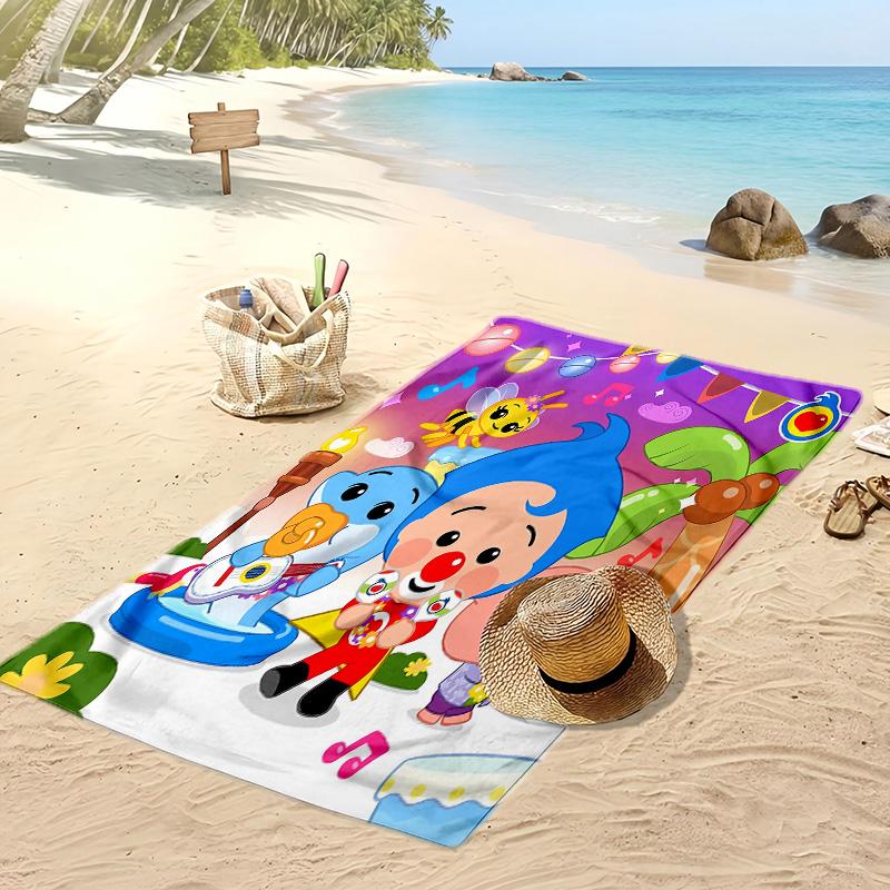 El Payaso Plim Plim Beach Towel, Soft Absorbent Quick‑Dry Towel for Beach Pool Swimming Travel Home
