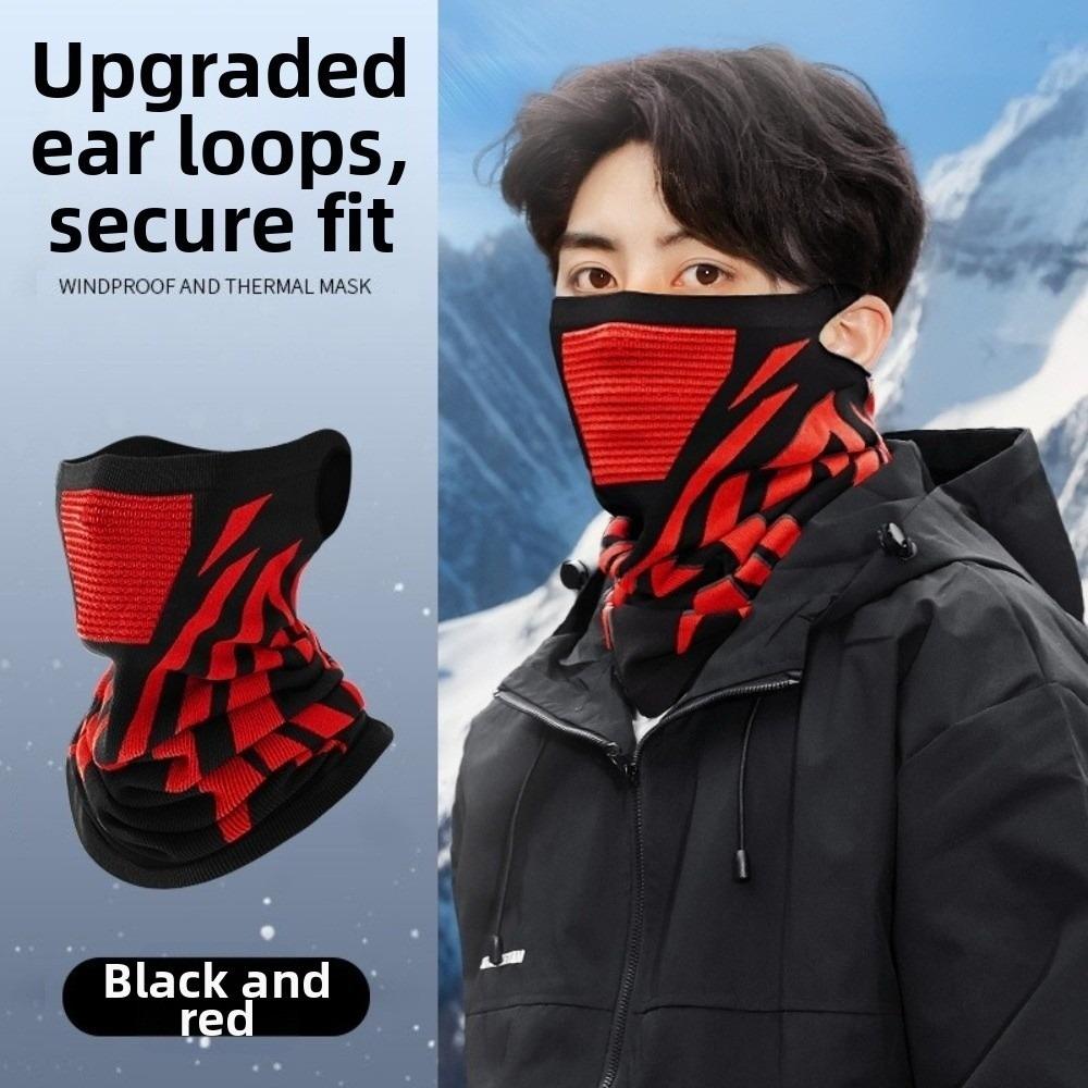 Ear Loop Winter Neck Warmer Windproof Thermal Neck Scarf New Seamless Balaclava  Cycling