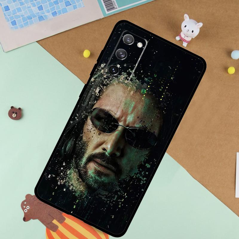 

Matrix 4 Art Soft Case For Samsung Galaxy S25 Ultra S9 S10 S20 S22 S21 Plus S23 FE S24 Ultra Funda Cover Galaxy S20Ultra