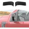 For F150 Outside Mirror Light Cover Trim Fit for Ford F150 2021-Present Smoked Black Exterior Accessories 2pcs