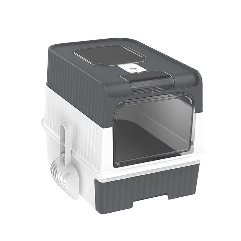 Katzentoilette Vollständig Geschlossen Schubladentyp Auslaufsicher Großer Raum Katzentoilette mit Geruchsbeseitigung