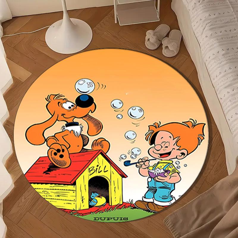 Kiss Boule Adventure Round mat, Anti-slip Circle Carpet Chair rug For livingroom,Bedroom, doormat home decor Gift Christmas Gifts