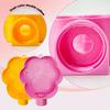 Travel Dog Water Bowl Plastic Pet Paw Design Drinking Bowl