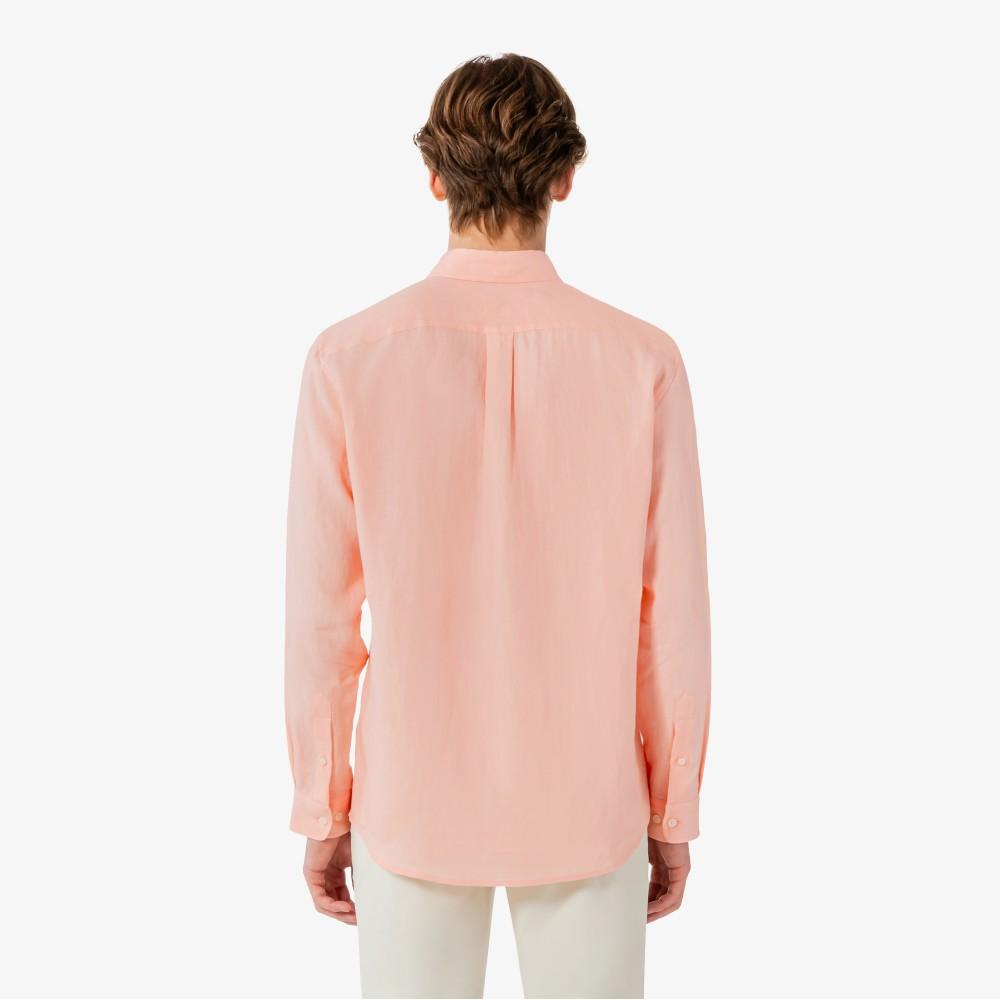 Lacoste Men's Solid Linen Shirt CH769E-56GUI2