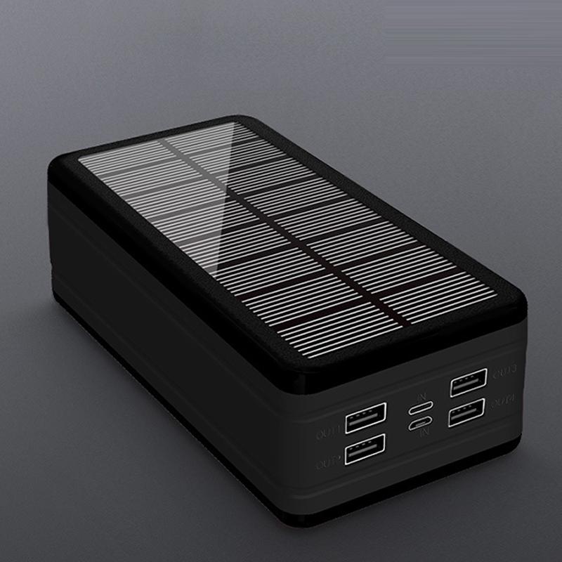 200000mAh Mobile Solar Power Bank Supporting Fast Wireless Charging for LED Lights and Flashlights