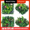 DIY Artificial Plant Wall Panel Eternal Life Lifelike Simulation Maple Plant Sheet No Watering 25*25cm