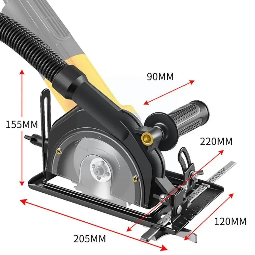 Upgraded Hand Angle Grinder Converter To Cutter 45°adjustable Chain Saw Base Bracket Electric Refit Circle Machine Cutting B2U4