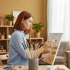 Professionelles Künstler-Pinselset Nylonborsten für Aquarell-, Acryl-, Ölmalerei, Basteln & Gesichts-Körper-Handwerk Hakenlinie