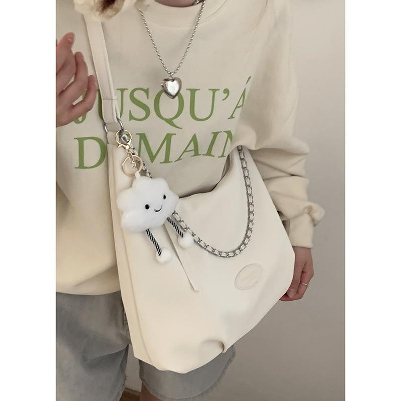 

Korean tote bag high-end sense large-capacity women s backpack 2025 new simple and versatile shoulder messenger bag