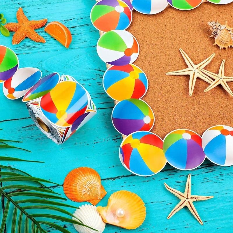 Colorful Beach Balls Border Trim Bulletin Board Border Trim 16ft-69ft for Notice Board Chalkboard Classroom Decoration