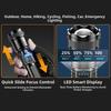 Super Bright Strong LED Flashlight Waterproof Rechargeable Emergency Zoom Lantern 3 Modes Multifunctional Zoomable Flashlight