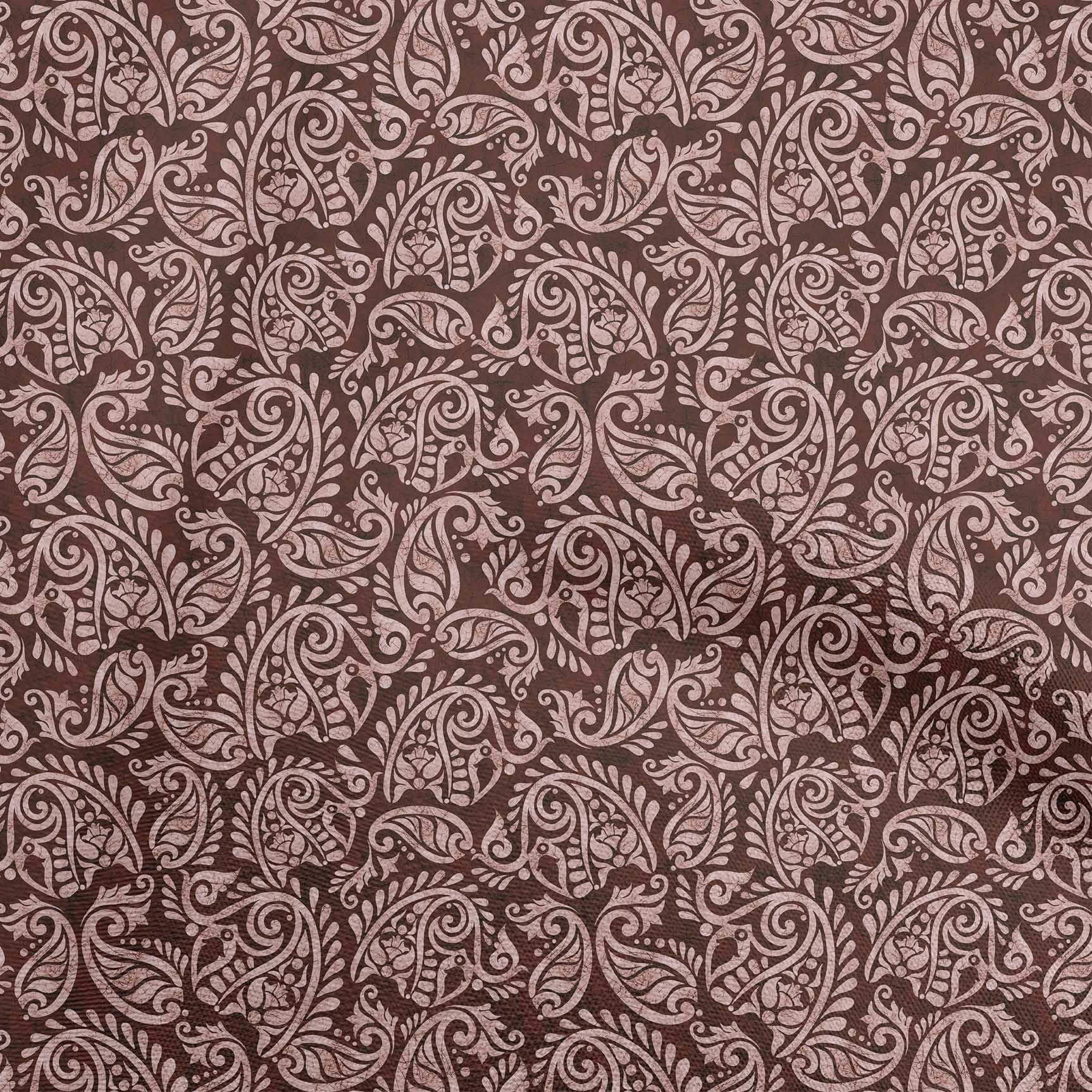 

oneOone Cotton Flex Brown Fabric Asian Batik Paisley Dress Material Fabric Print Fabric By The Yard 40 Inch 42 Inch Wide - Viscose Chiffon малиновий