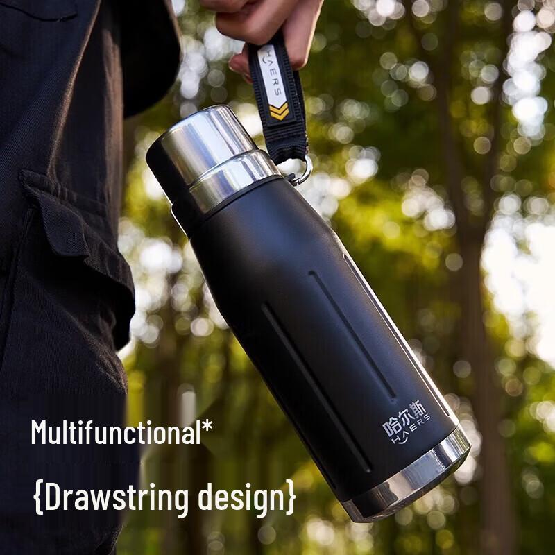 HAERS 316 Stainless Steel Portable Thermos Bottle 650ml