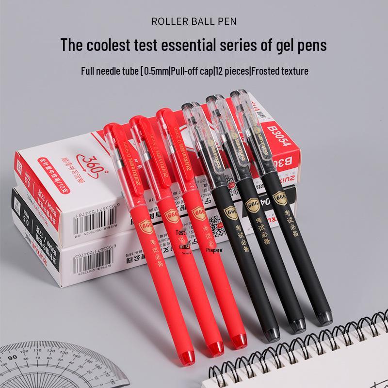 Teacher Office Large Capacity Needle Point Pen - Black & Red