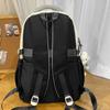 Schoolbag Korean Version Ins New High-value College-style Contrasting Color Backpack, Casual and Lightweight Large-capacity Backpack for Junior High 