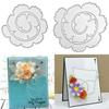 2ks/sada Forma na šablony Potřeby pro vlastní výrobu Scrabooking z uhlíkové oceli Spirálové dekorace Květina Kovová vyřezávací matrice pro domácnost