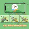 Apitor Q Robot Building Kit 20-in-1 Programmable APP RC Car Robotics Coding Kit STEM Project Educational Birthday Gifts for Kids