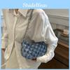Stylish Crescent Shoulder Bag Fashionable Medium Size Canvas Purse For Women