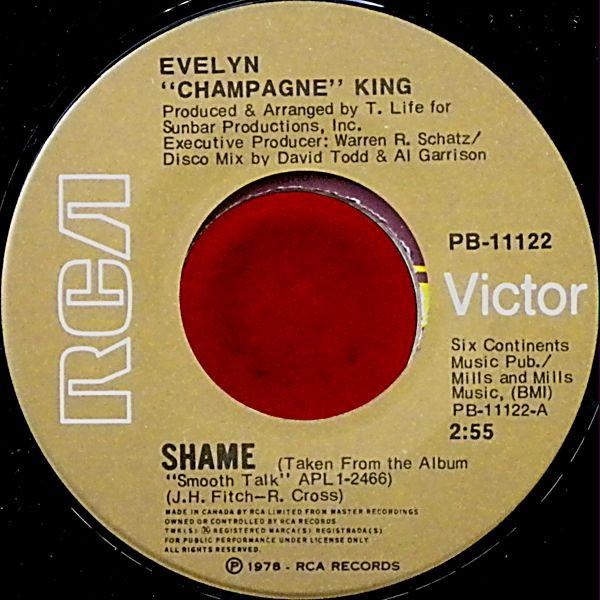 

7-дюймовая пластинка ИВЛИН КИНГ - Shame / Dancin , Dancin , Dancin PB11122 RCA Victor 1977 Канада Соул/Фанк Б/У