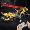 C61081 Building Blocks Assembled Mobile Crane Toys Rechargeable Remote Control Hoist Vehicle Model Gifts For Children Boy