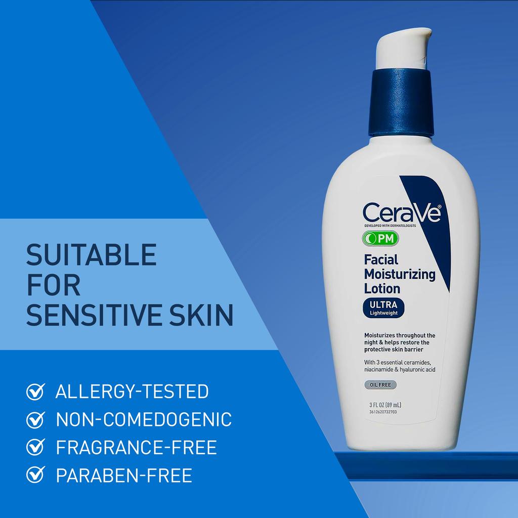CeraVe Facial Moisturizing Lotion PM 89 ml (3 oz) (x 1)