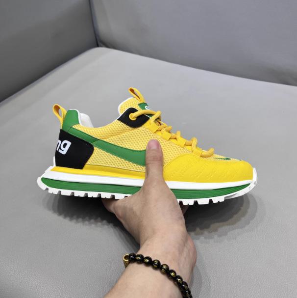 Summer new breathable mesh shoes platform heightening casual sports dad shoes trendy ec