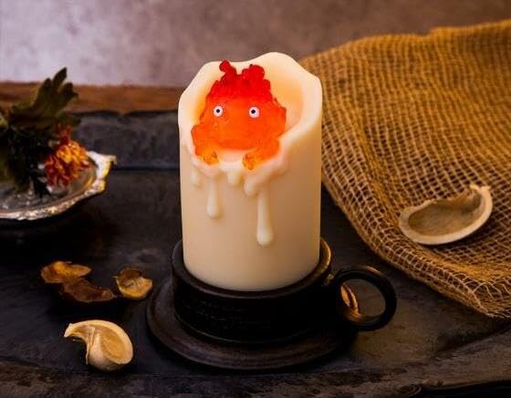 STUDIO GHIBLI Pohyblivý hrad Třesoucí se LED svíčka Benelic - Howlův - Calcifer,