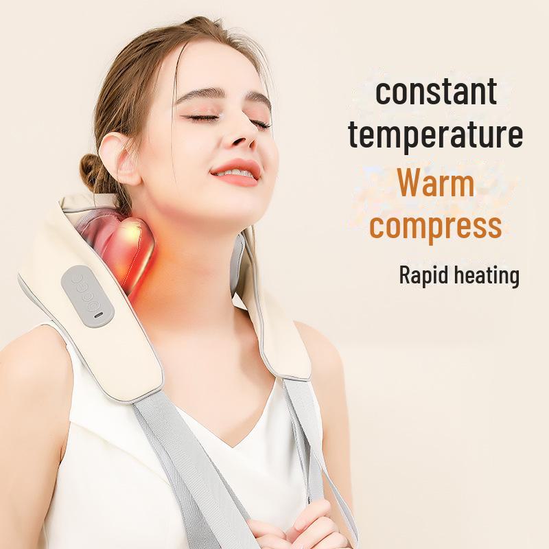 Electric Muscle Kneading Massager: Trapezius, Shoulder, Neck & Back Hot Compress