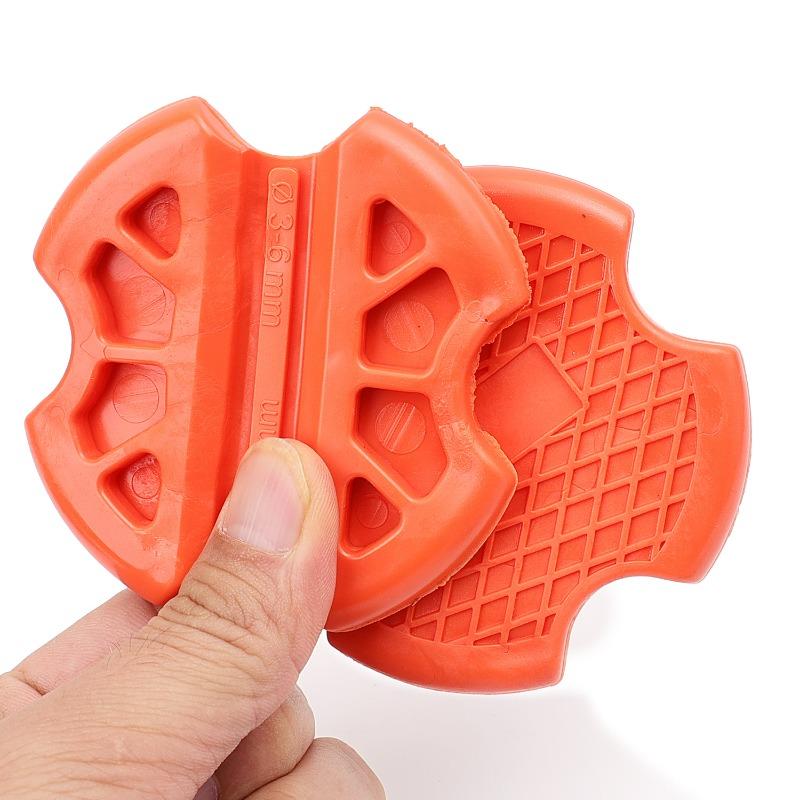 Portable Wire Puller Thread Device Perforated Tube Wire Gripper Tool Pull Steel Wire Rubber Anti Slip Clamp Electrician Specific