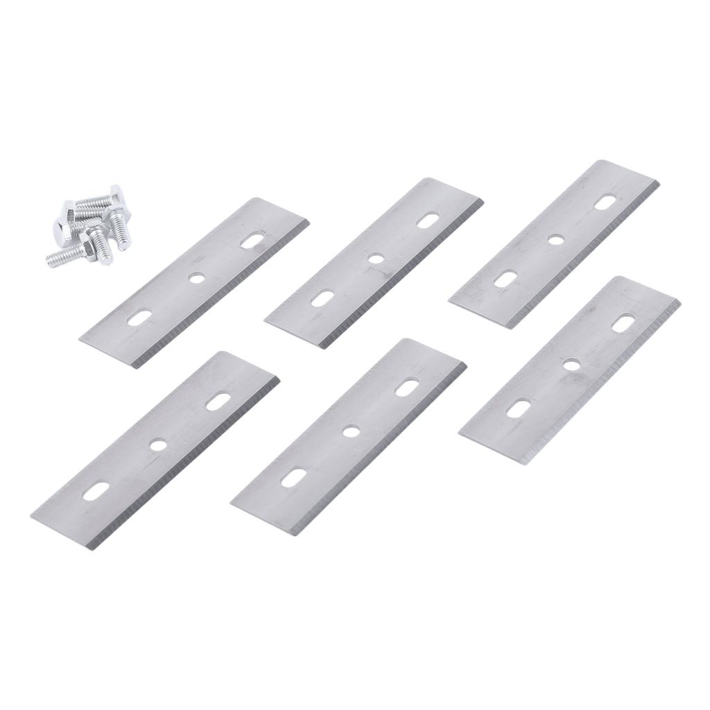 6 Pack Lawn Robot Blade with Screws Accessories Robotic Lawn Mower Cutting Blade Compatible for ALKO Robolinho Lawn Mowers