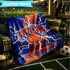 1PC Custom Name Blanket New York Football Flannel Blankets Patterns Throw Blanket All-Season Soft Gift for Couch, Bed, Camping, Birthday Gifts