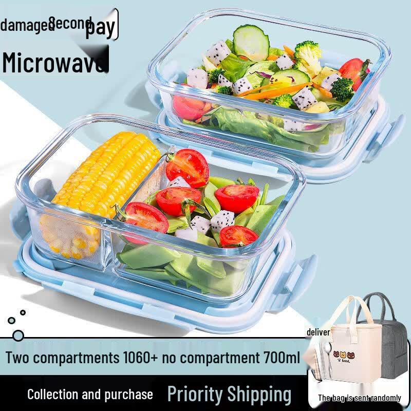 Yuluo Glass Divided Microwave Lunch Box