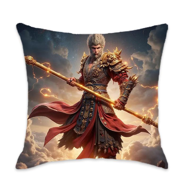 Kissen der New Black Myth Wukong Serie Bequem und weich Auto Zuhause Schlafzimmer Nachttischkissen Kissen