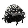 fringed headscarf hat, solid color cashew print twist tail hat, hip hop twist braided hat