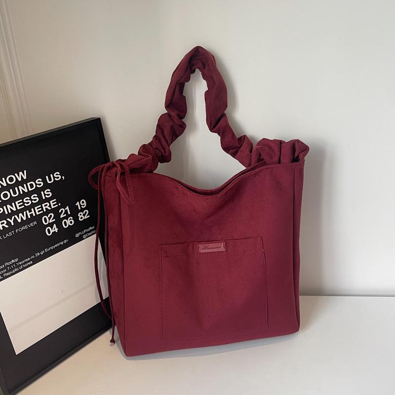 

Casual bucket bag women s large-capacity 2025 new autumn fashionable simple shoulder bag class commuter hand bag