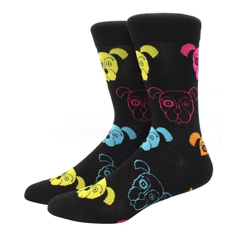 Herren mehrfarbig bedruckte Früchte, Essen, Damensocken, lustig, Skateboarden, Hip-Hop, Tiere, Socken