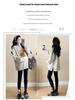 Plus Size Maternity Sweatshirt Set: Medium-Length, Loose Fit for Spring & Autumn