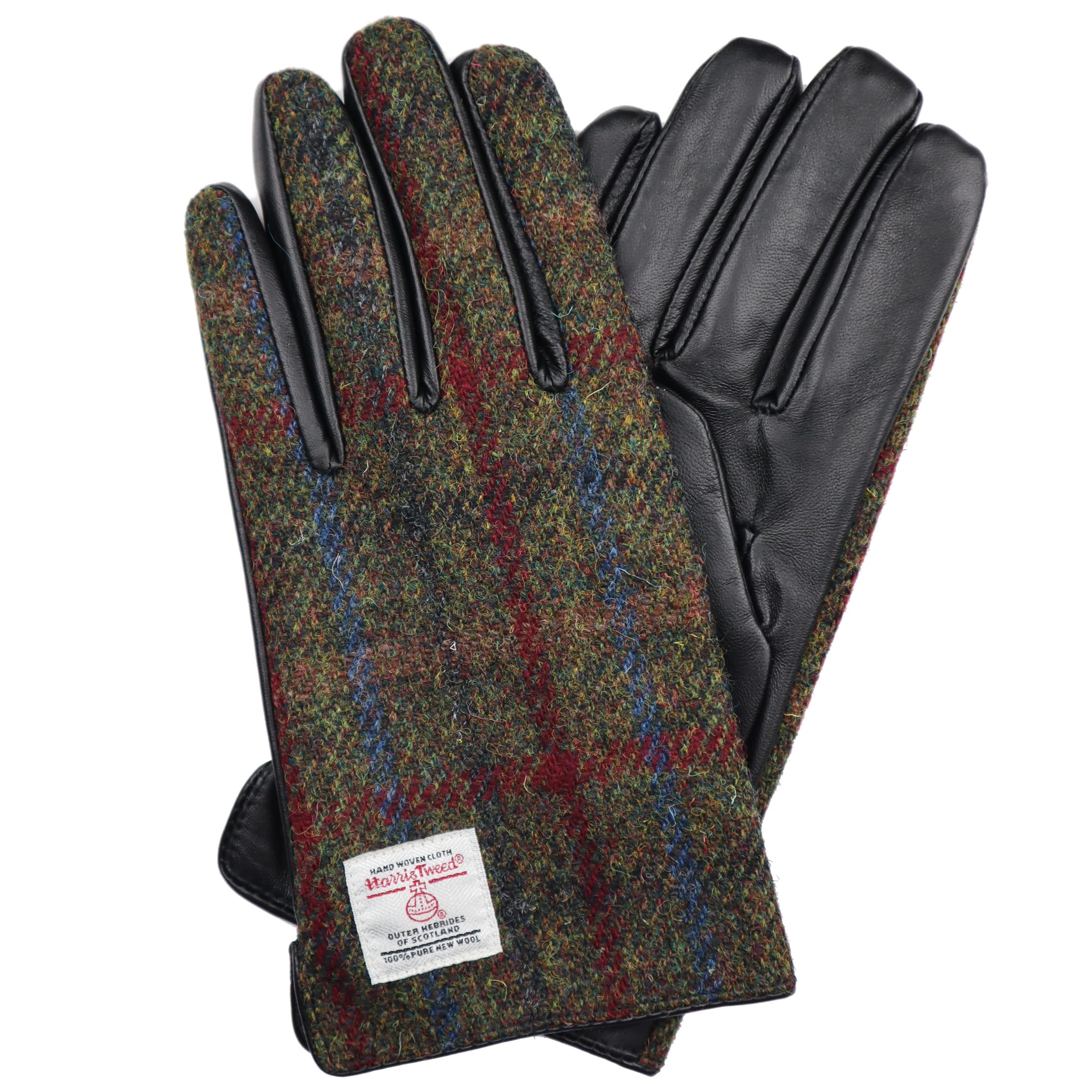 

7th HEAVEN Harris Tweed Leather Gloves Men s Smartphone-Compatible AY-15AWGL-002 (Bordeaux)