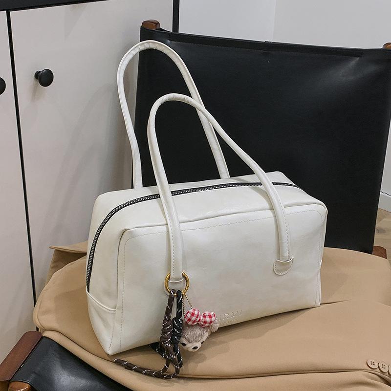 Retro Niche Boston Handbag Bag Women'S High-Value Simple And Versatile Commuter Shoulder Armpit Bag